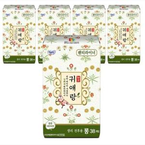 귀애랑 팬티라이너 롱 38개입 5개 WFFKT8J