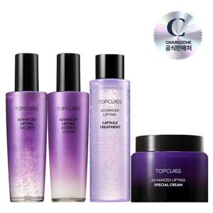 참존 탑클래스 8세대 어드밴스드 리프팅 기초세트 4종(스킨+로션+스페셜크림+트리트먼트)