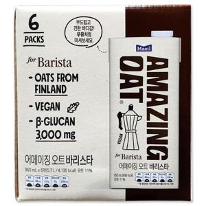 [코스트코] 매일유업 어메이징 오트 바리스타 5.7L (950ml x 6팩) 비건음료