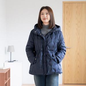 엄마옷 마담4060 버클하프덕다운패딩점퍼-QJP2512004-