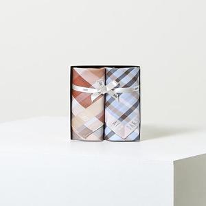 닥스 액세서리 [DAKS GIFT]체크 면 손수건 2종세트  (DCHA6E060MU)