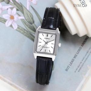 카시오 LTP-V007L-7E1 빈티지 심플 스퀘어 데일리 여자 가죽 시계 d