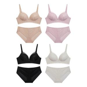 [Wonderbra] 로맨틱 레이스 노와이어 브라팬티 8종세트 WBW6M01020304_T