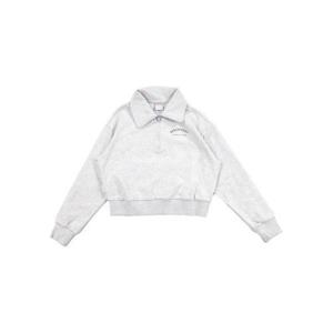 [디스커버리]여성 크롭 트레이닝 반 집업 맨투맨 DWTR43041-MGL