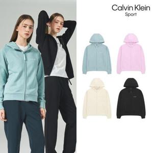 ★텐텐★ [캘빈클라인 스포츠] 26SS 에센셜 셋업 후드 집업 여성 4컬러 택1