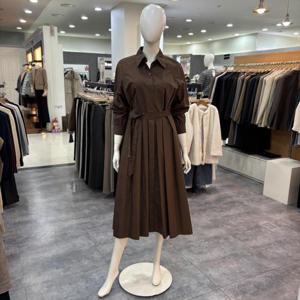 [쉬즈미스]코튼 벨티드 셔츠 원피스 SWWOPO32010