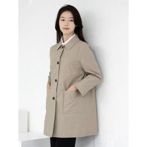 [모슬린]엄마옷 카라 베이직 바바리 자켓 MQG126223 마담 미시 중년여성 빅사이즈 할머니옷 50대 60대 70..