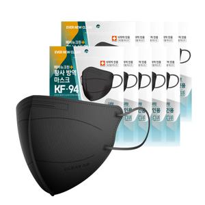 에버뉴크린 KF94 새부리형 황사방역마스크(블랙/대형) 50입