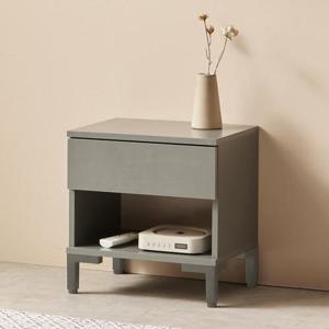 (착불) 밀키 400 오픈 서랍 협탁 2단 소형 미니 침대옆 선반 틈새 수납장 협탁테이블