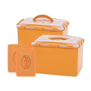 이지앤프리 황토누름독 스마트 김치통 4.6L  + 황토 누름이 2세트