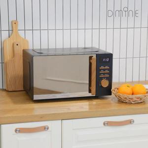 디마인 우드핸들 20L 모던 레트로 전자레인지 MW20WDDB