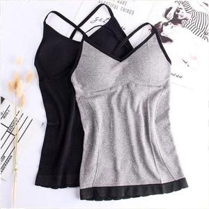 [XBF051O2]캡끈나시 X자 볼륨감 신축성 데일리 사계절