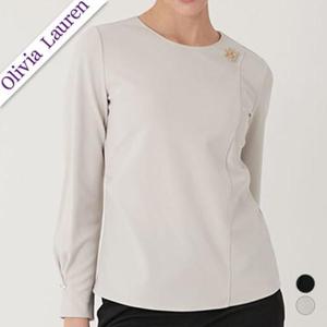 [올리비아로렌][올리비아로렌] 페플럼 져지 블라우스 VOCAL3F8211