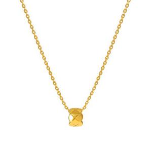 [한국금다이아몬드] 순금 펜던트 목걸이 여자 24k 퀄팅 체인 디자인 3.75