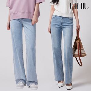 ★기획상품/BEST★ 유니제이 쫀쫀 히든밴딩 와이드 데님 팬츠(S-3XL)