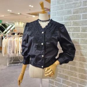 [레코브][대구백화점SG]  LC61C3BL504X_레이스 브이 블라우스