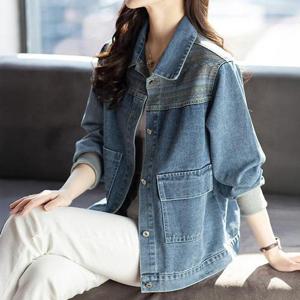 [퀸이즈] [~88까지]배테로 에스닉 디테일 데님 자켓 /청자켓