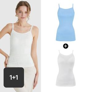 앤왁스 노캡 배쏙티 에어쿨 끈형 1+1세트 (화이트+아이스블루)