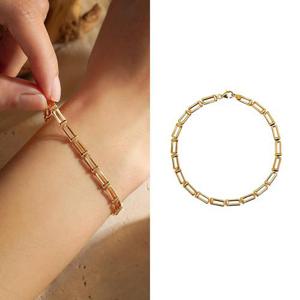 골드앤 18K 프레임 링크 팔찌