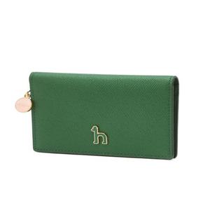 헤지스 액세서리 [ELLA] 그린 소가죽 참장식 카드지갑  (HIHO5F921E2)