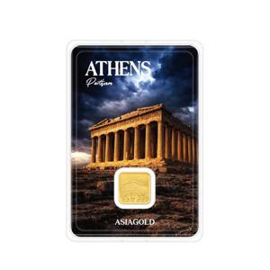 [아시아골드] 파르테논 24k 순금 잠상 스퀘어 골드바 3.75g