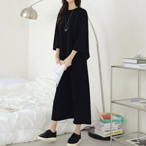 [드리다] 여성 빅사이즈 와이드 스판 트레이닝 상하세트 봄 가을 간절기 88사이즈 미시옷 40-50대 엄마옷