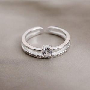 [아띠랑스] 실버925 사파 은반지 우정반지 여성은반지