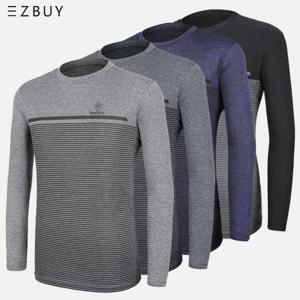 이지바이 라이프액트 남성 신축성 좋은 긴팔 라운드 티셔츠_가벼운 작업복 운동복(B02LT002M)