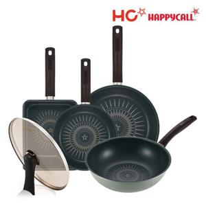 [HAPPYCALL] HC해피콜 버던트 티타늄 IH 프라이팬 5종A(20+계란+28+28궁+28유리)