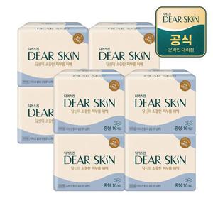 디어스킨 생리대 중형 16p x 8팩 [홈]