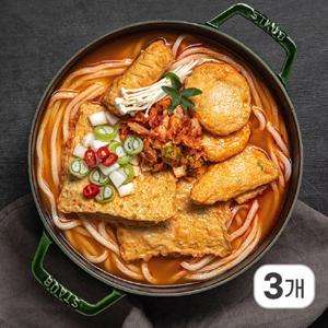 [외갓집곳간] 무료배송 부산어묵 김치우동전골(2인분), 3팩