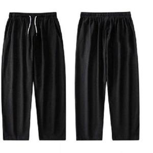 남자 기모와이드팬츠 겨울 가을 밴딩 일자 바지