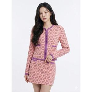 [에고이스트]H라인 자가드 미니 스커트 EN1CS165