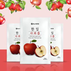 (60팩)국내산 한입 사과즙 100ml x (30팩+30팩)