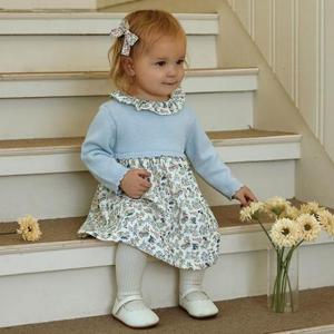 [아가방]클라데이니트배색원피스01R724052_GN