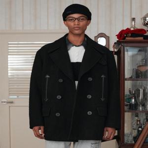 헤지스 남성 [로잉클럽] CASENTINO 피코트  (HZCO4D051BK)