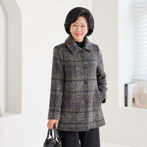 [로즈맘]마래체크울반자켓