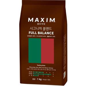 맥심시그니쳐 블렌드 풀밸런스 1kg_