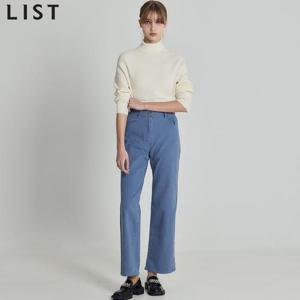 [리스트(LIST)] 코튼 롱 와이드 데님 팬츠 (택가격:178000원)