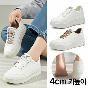 봄신상 경량 발편한 여성 4cm 키높이 스니커즈 여자 통굽 패션 운동화 캐주얼 신발 학생 중년 여성화 PS035