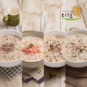 [다림죽] 영양죽세트(10팩)- 한우소고기죽+영양닭죽+게살죽+표고버섯죽