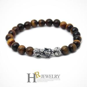 [호림쥬얼리]실버92.5/재물부적/히트/예쁜(HR)실버 비휴 8mm 호안석 팔찌