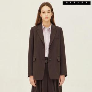 [시슬리]시슬리 위드 싱글 버튼 솔리드 자켓 SAJK03241_DW