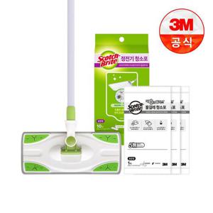 [3M]표준형 베이직 막대걸레 스타터킷(정전기 10매 물걸레 3매)