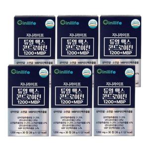 지니라이프 듀얼맥스 콘드로이친 1200+MBP 30정 6개 소연골 상어연골
