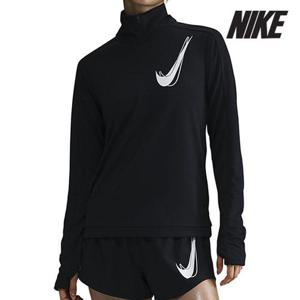 나이키 여성 러닝 긴팔티 /b5- HJ2226-010 / 우먼스 스우시 1-2집 러닝 미드 레이어 탑