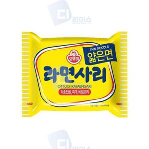 MZ_오뚜기 얇은사리면 40봉 라면사리 얇은면