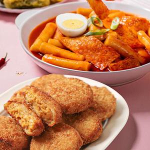 [33떡볶이] 오리지널 떡볶이 566g 2팩 +고로케 4개 증정