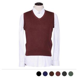 [모던브릭]남녀공용 교복 니트 조끼