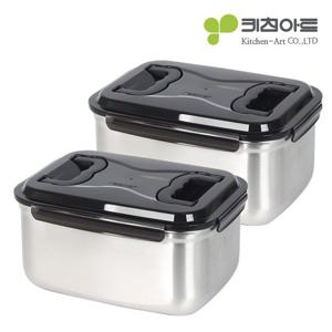 [서울리빙]키친아트 스테인레스 김치통 4호 9.5L(2종세트)